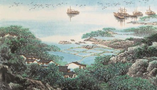 春風(fēng)又綠江南岸，滿城盡待圣能產(chǎn)！